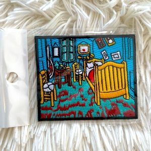 NWT iron-on Van Gogh inspired embroidered patch